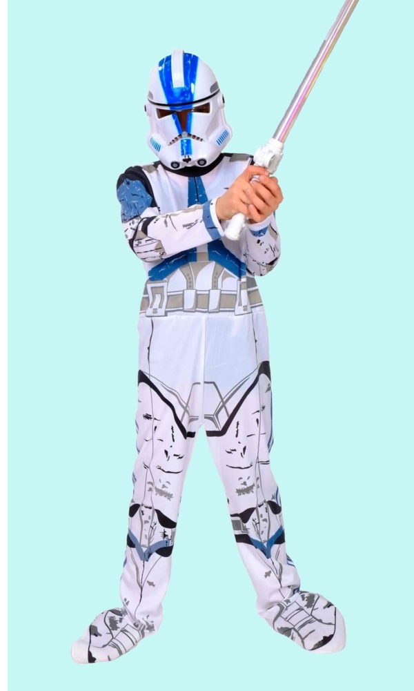 Kostüm Clone Trooper. Star Wars. Gr.140 u. 146 für Kinder. 24,- € für vier Tage. – TV-36 - Chemnitzer Kostümverleih