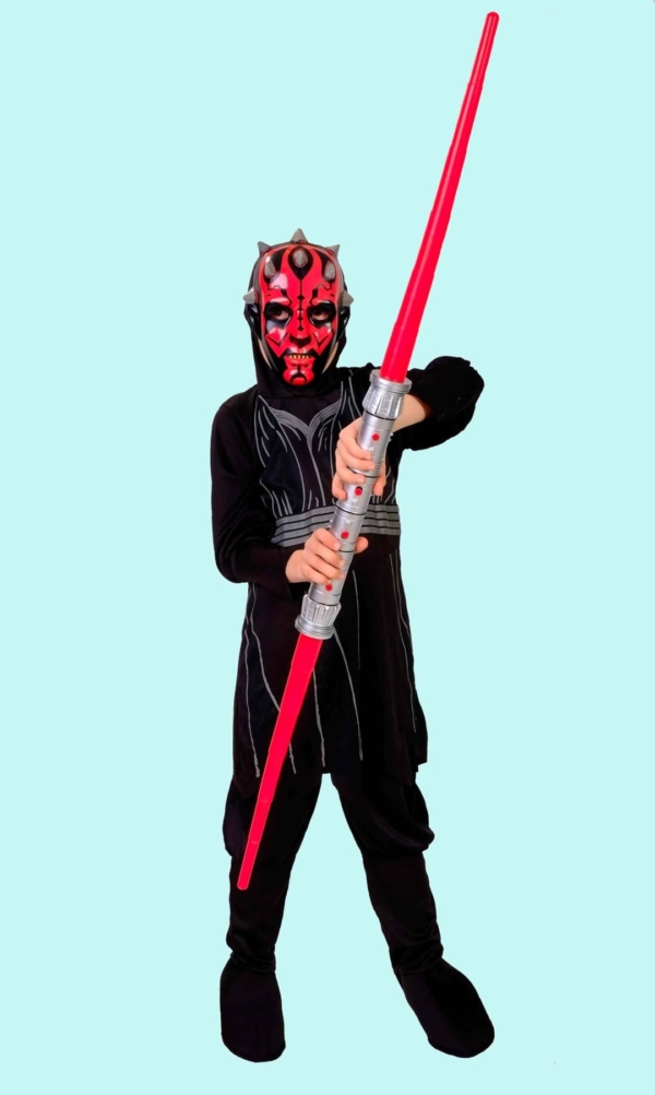 Kostüm Darth Maul Star Wars. Gr.M für Kinder (7-8 Jahre) . 15,- € für vier Tage. Zubehör inkl. – TV-29- Chemnitzer Kostümverleih