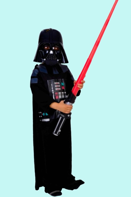Kostüm Darth Vader Star Wars. 4X Gr.128 für Kinder. 15,- € für vier Tage. Zubehör inkl. – TV-30 - Chemnitzer Kostümverleih