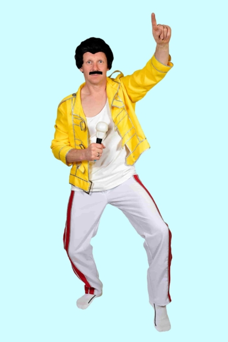 Kostüm Freddi Mercury Queen we rock you.Gr. 52 für Erwachsene. 34,- € für vier Tage. Zubehör inkl. – TV-49- Chemnitzer Kostümverleih