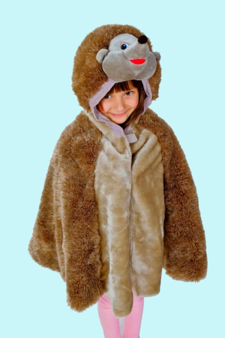 Kostüm Inge Igel Gr. 98 für Kinder. Igel Umhang. Zubehör inklusive - Chemnitzer Kostümverleih - Kostüm T-9