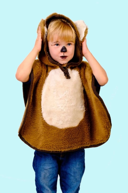 Kostüm Kleiner Bär Gr. 92 für Kinder. Honigschnute. Zubehör inklusive - Chemnitzer Kostümverleih T-4