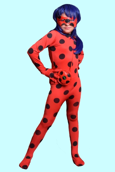Kostüm Lady Bug. 2x Gr.M für Kinder (7-8 Jahre). 13,- € für vier Tage. Zubehör inkl. – TV-23 - Chemnitzer Kostümverleih