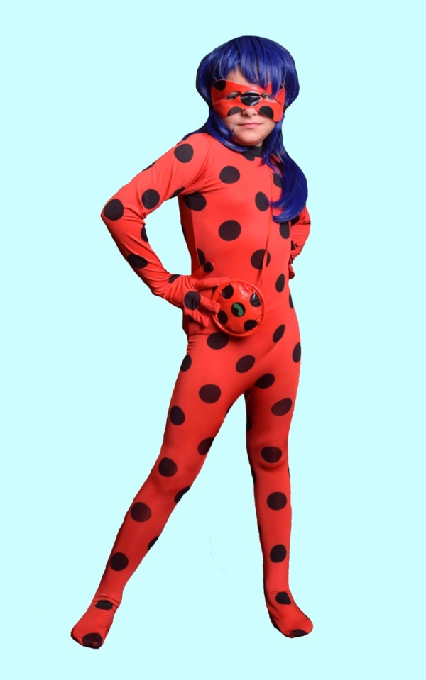 Kostüm Lady Bug. 2x Gr.M für Kinder (7-8 Jahre). 13,- € für vier Tage. Zubehör inkl. – TV-23 - Chemnitzer Kostümverleih