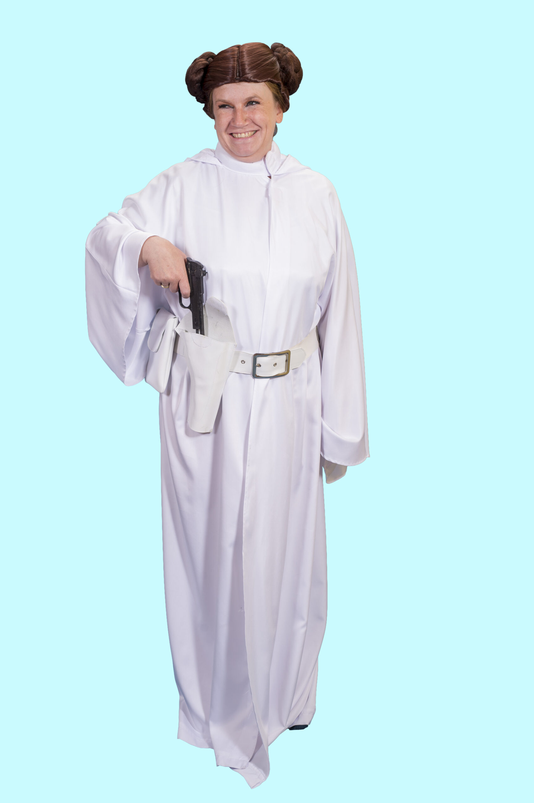 Kostüm Prinzessin Leia. Star Wars. Gr.38-42 für Erwachsene. Zubehör inkl. – TV-85 - Chemnitzer Kostümverleih