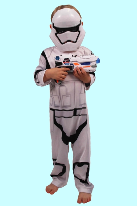 Kostüm Stormtrooper Star Wars. 3X Gr.116-134 für Kinder. 15,- € für vier Tage. Zubehör inkl. – TV-27 - Chemnitzer Kostümverleih