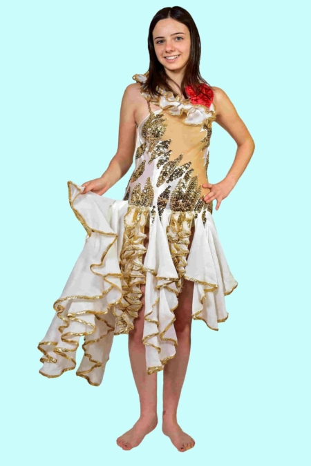 Lets dance Kleid. Gr. XS für Jugendliche u. Erwachsende. 31,- € für vier Tage. Zubehör inkl. – TV-96 - Chemnitzer Kostümverleih