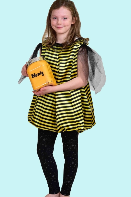Kostüm Bienchen Kleid für Kinder. 13,- € für vier Tage. Gr. 128. Zubehör inklusive - Chemnitzer Kostümverleih - Kostüm T-67
