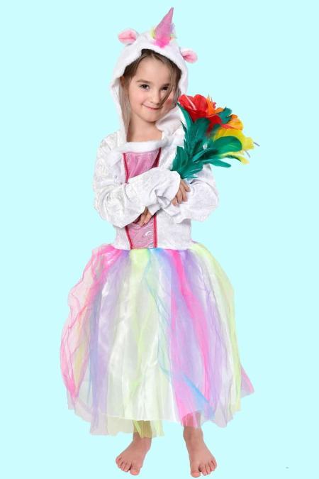 Kostüm Einhorn Unicorn für Kinder. 12,- € für vier Tage. Gr. M. Zubehör inklusive - Chemnitzer Kostümverleih - Kostüm T-57