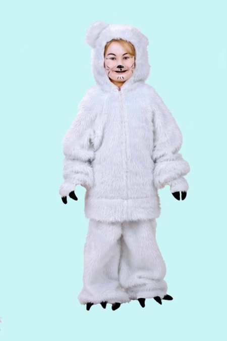 Kostüm Eisbär für Kinder. 13,- € für vier Tage. Gr. 140 Zubehör inklusive - Chemnitzer Kostümverleih - Kostüm T-68