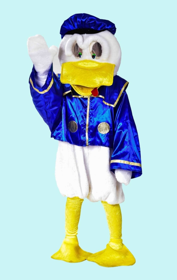 Kostüm Ente Donald Duck. Gr.XL für Erwachsene. 28,- € für vier Tage. Zubehör inkl. – TV-91 - Chemnitzer Kostümverleih
