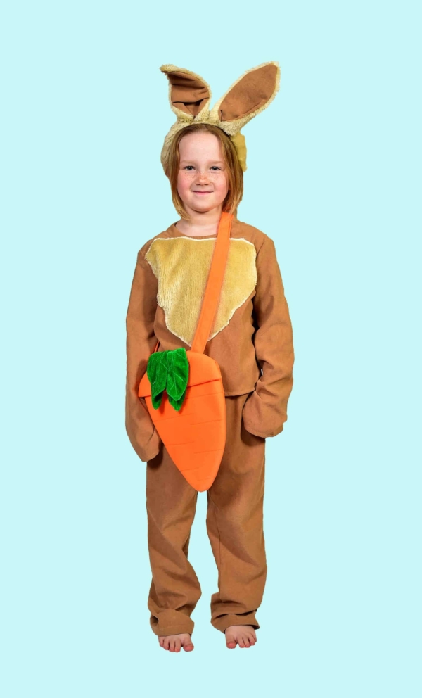 Kostüm Hase mit Möhre für Kinder. 12,- € für vier Tage. Gr. 120. Zubehör inklusive - Chemnitzer Kostümverleih - Kostüm T-43