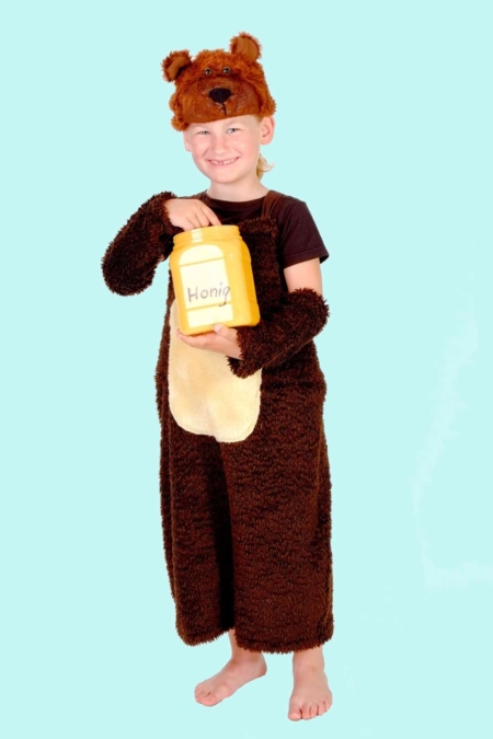 Kostüm Honig Bär für Kinder. 14,- € für vier Tage. Gr. 134. Zubehör inklusive - Chemnitzer Kostümverleih - Kostüm T-59