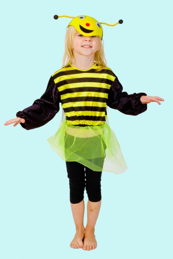Kostüm Hummel Biene für Kinder. 12,- € für vier Tage. Gr. 116. Zubehör inklusive - Chemnitzer Kostümverleih - Kostüm T-37