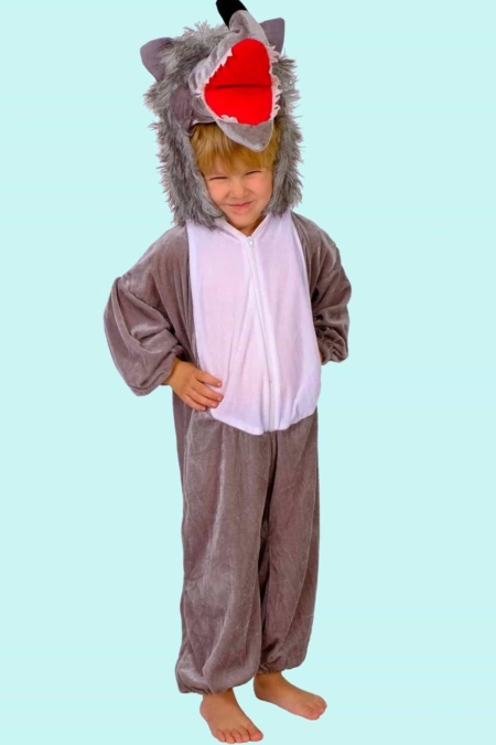 Kostüm der große Wolf für Kinder. 12,- € für vier Tage. Gr. 104. Zubehör inklusive - Chemnitzer Kostümverleih - Kostüm T-32