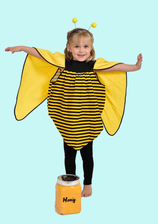Kostüm kleine Honigbiene für Kinder. 12,- € für vier Tage. Gr. 110. Zubehör inklusive - Chemnitzer Kostümverleih - Kostüm T-36