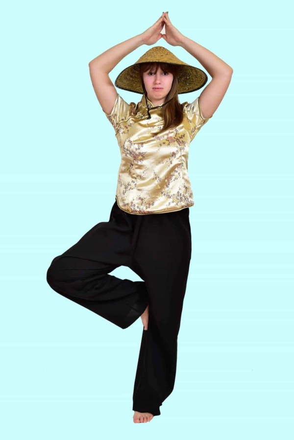 Kindermusical Felicitas Kunterbunt. Gr.146. Yoga Chinesin 15,- € für vier Tage. Zubehör inklusive – Chemnitzer Kostümverleih – W-39a