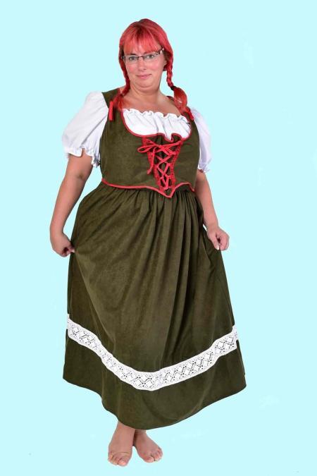 Kostüm Dirndl Oktoberfest Gr. 46. Landhauskleid. 47,- € für vier Tage. Zubehör inkl. W-73- Chemnitzer Kostümverleih