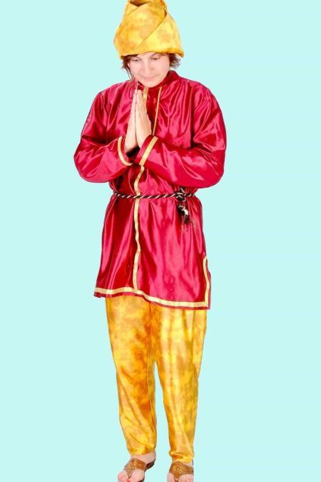 Kostüm kleiner Buddist Gr. L für Jugendliche. 34,- € für vier Tage. Zubehör inklusive. Chemnitzer Kostümverleih. W-58