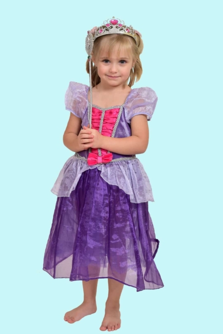 Prinzessin Kostüm Gr. 110 für Kinder. Lavendel Fee. 12,- € für vier Tage Zubehör inklusive - Kostümverleih Chemnitz - Kostüm P-22