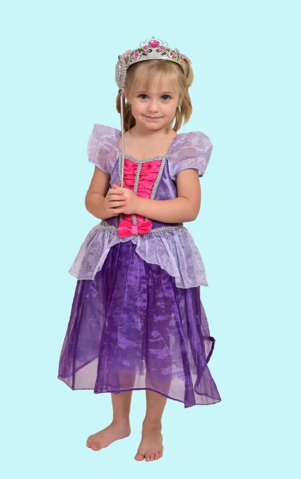 Prinzessin Kostüm Gr. 110 für Kinder. Lavendel Fee. 12,- € für vier Tage Zubehör inklusive - Kostümverleih Chemnitz - Kostüm P-22