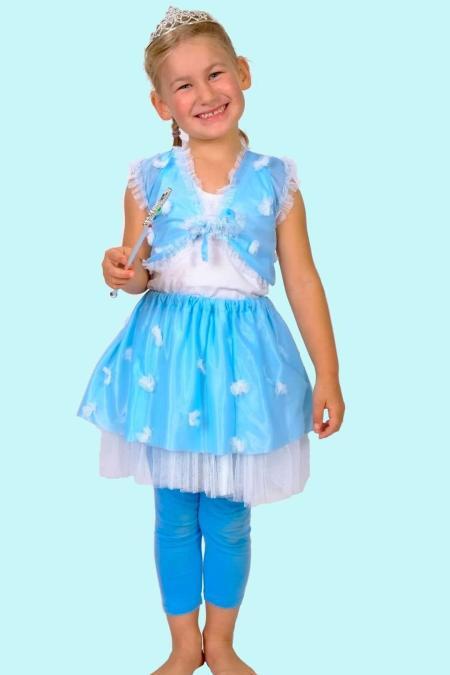 Prinzessin Kostüm Gr. 120 für Kinder. Schneeflocke. 14,- € für vier Tage Zubehör inklusive - Kostümverleih Chemnitz - Kostüm P-29