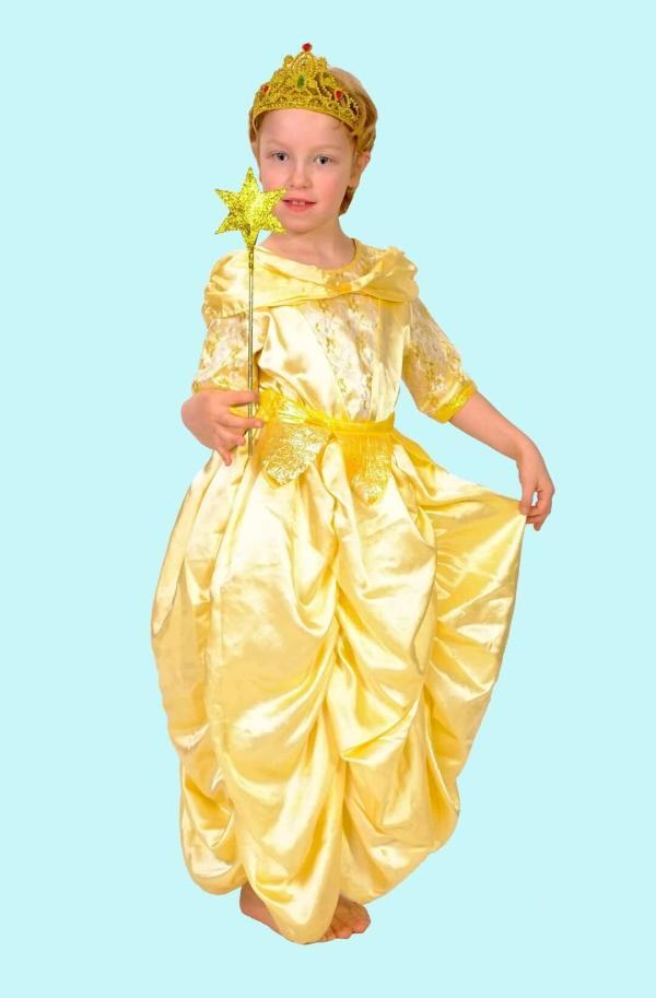 Prinzessin Kostüm Gr. 128 für Kinder. Die Schöne vom Biest. 14,- € für vier Tage. Zubehör inklusive - Kostümverleih Chemnitz - Kostüm P-35