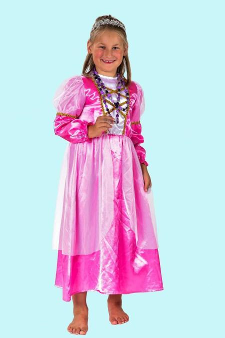 Prinzessin Kostüm Gr. 128 für Kinder. Rosa herzlich. 14,- € für vier Tage. Zubehör inklusive - Kostümverleih Chemnitz - Kostüm P-39