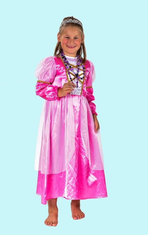 Prinzessin Kostüm Gr. 128 für Kinder. Rosa herzlich. 14,- € für vier Tage. Zubehör inklusive - Kostümverleih Chemnitz - Kostüm P-39