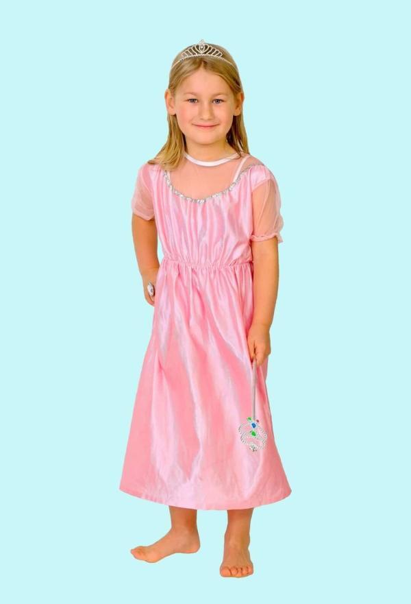 Prinzessin Kostüm Gr. 128 für Kinder. Rosa. 14,- € für vier Tage. Zubehör inklusive - Kostümverleih Chemnitz - Kostüm P-30