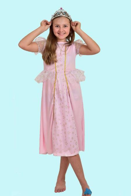Prinzessin Kostüm Gr. 128 für Kinder. Smile. 12,- € für vier Tage. Zubehör inklusive - Kostümverleih Chemnitz - Kostüm P-42