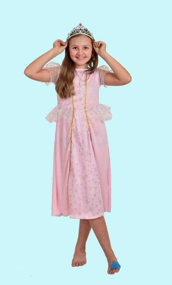 Prinzessin Kostüm Gr. 128 für Kinder. Smile. 12,- € für vier Tage. Zubehör inklusive - Kostümverleih Chemnitz - Kostüm P-42