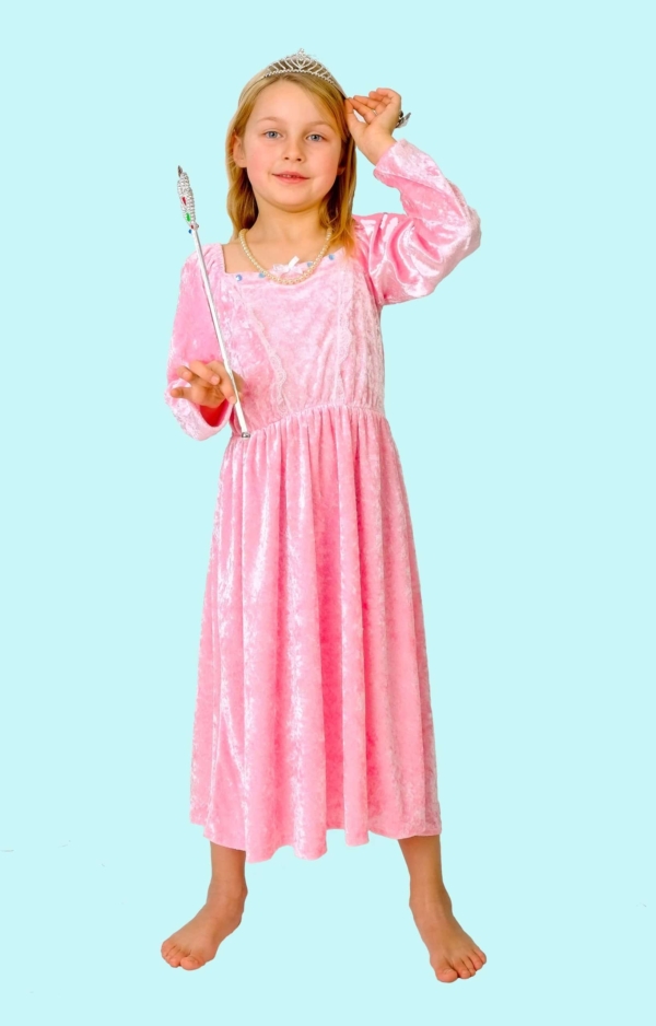 Prinzessin Kostüm Gr. 134-140 für Kinder. Rosatraum. 13,- € für vier Tage. Zubehör inklusive - Kostümverleih Chemnitz - Kostüm P-47
