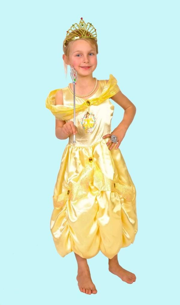 Prinzessin Kostüm Gr. 134 für Kinder. Belle vom Biest. 14,- € für vier Tage. Zubehör inklusive - Kostümverleih Chemnitz - Kostüm P-36