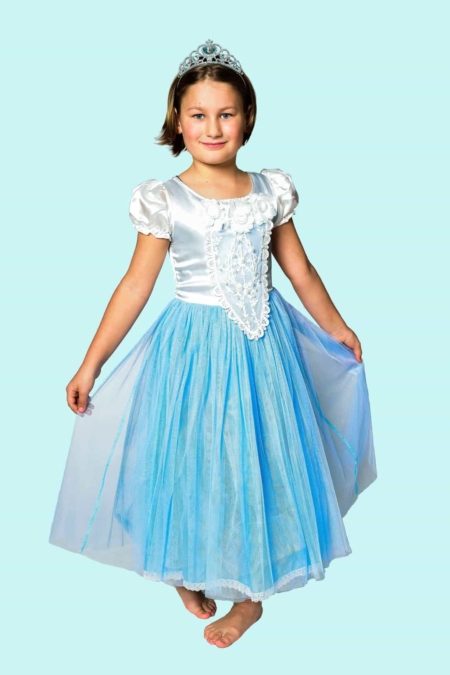 Prinzessin Kostüm Gr. 140 für Kinder. Zum Tanz. 16,- € für vier Tage. Zubehör inklusive - Kostümverleih Chemnitz - Kostüm P-17