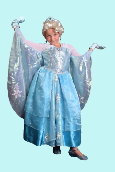 Prinzessin Kostüm Gr. M für Kinder. Eisa. 16,- € für vier Tage.  Zubehör inklusive - Kostümverleih Chemnitz - Kostüm P-14
