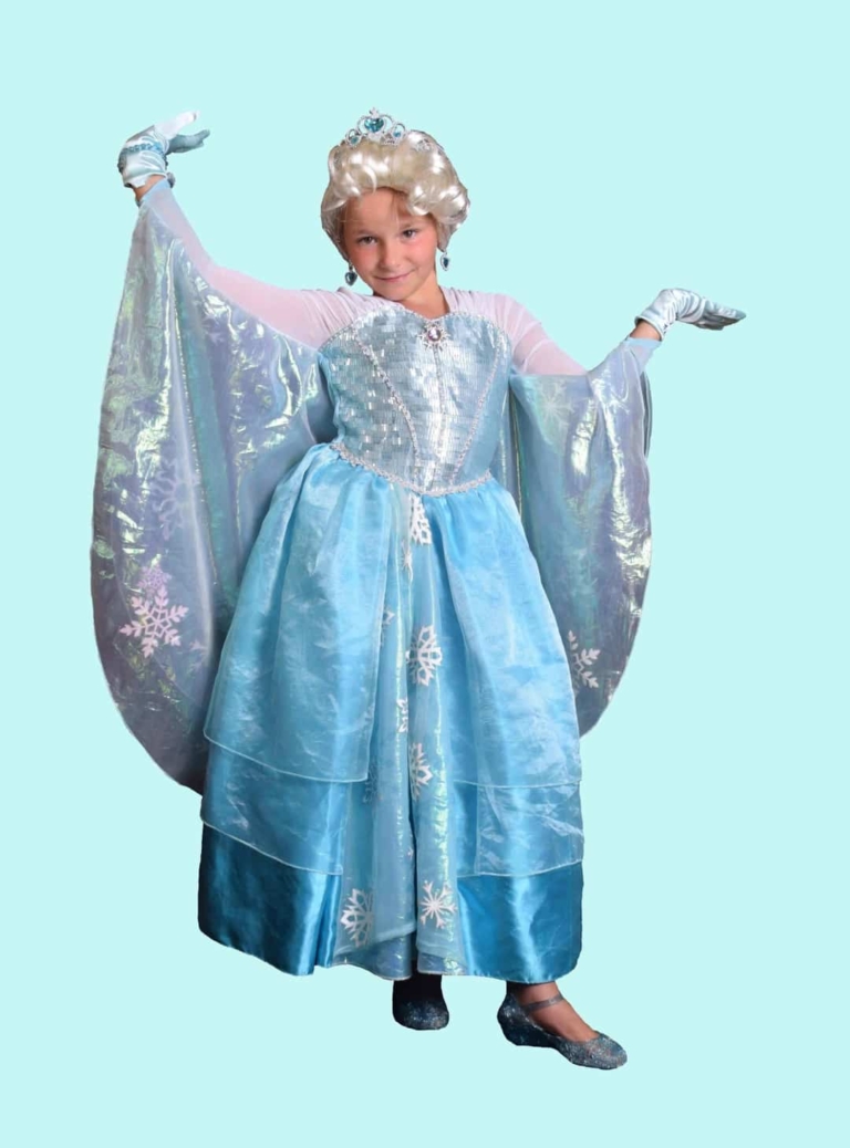 Prinzessin Kostüm Gr. M für Kinder. Eisa. 16,- € für vier Tage.  Zubehör inklusive - Kostümverleih Chemnitz - Kostüm P-14