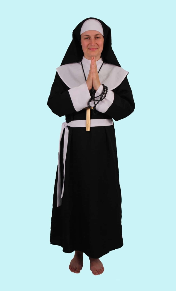 Kostüm Ordensschwester Nonne Gr. 40-42 für Erwachsene. 21,- € für vier Tage. Zubehör inklusive. Chemnitzer Kostümverleih B-61