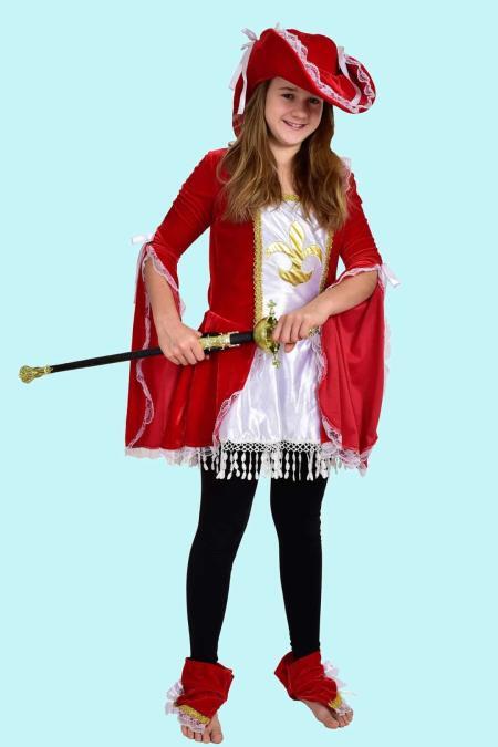 Kostüm Prinzessin Gr. 152-164 für Kinder. Dartanion rot 18,- € für vier Tage. Zubehör inklusive - Kostümverleih Chemnitz - Kostüm P-97