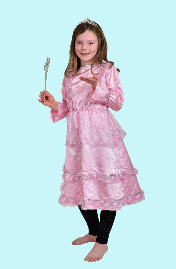 Prinzessin Kostüm Gr. 134 für Kinder. Rosa Elfe 19,- € für vier Tage . Zubehör inklusive - Kostümverleih Chemnitz - Kostüm P-53