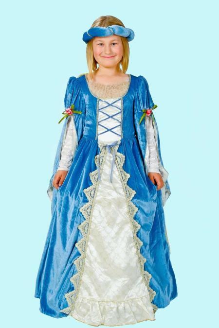 Prinzessin Kostüm Gr. 134 für Kinder. Burgfräulein sein edel. 21,- € für vier Tage. Zubehör inklusive - Kostümverleih Chemnitz - Kostüm P-52