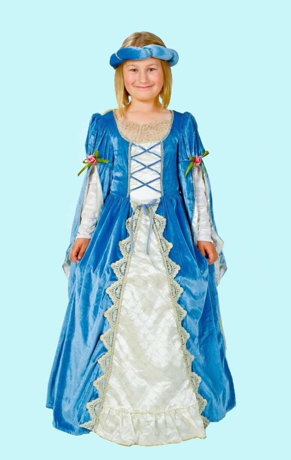 Prinzessin Kostüm Gr. 134 für Kinder. Burgfräulein sein edel. 21,- € für vier Tage. Zubehör inklusive - Kostümverleih Chemnitz - Kostüm P-52