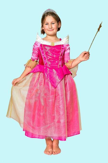 Prinzessin Kostüm Gr. 140 für Kinder. Rote Fee 21,- € für vier Tage. Zubehör inklusive - Kostümverleih Chemnitz - Kostüm P-56