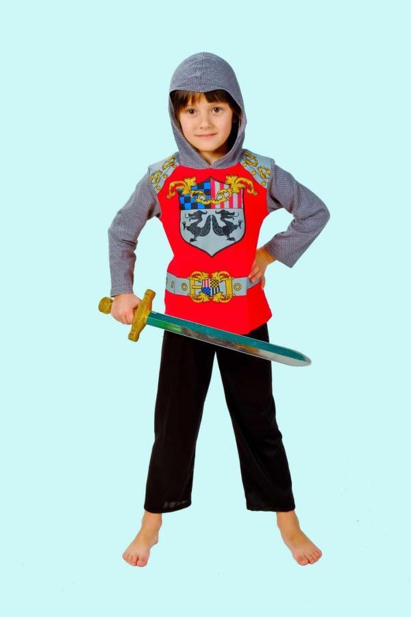 Ritter Kostüm Gr. 120 für Kinder. Ritter der Tafelrunde 17,- € für vier Tage. Zubehör inklusive - Kostümverleih Chemnitz - Kostüm P-76