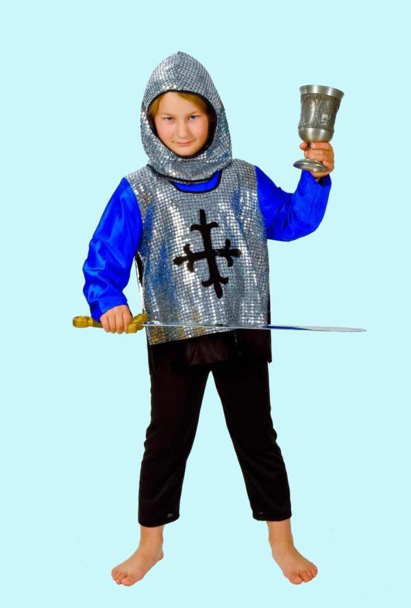 Ritter Kostüm Gr. 134 für Kinder. Schluckspecht 16,- € für vier Tage . Zubehör inklusive - Kostümverleih Chemnitz - Kostüm P-90