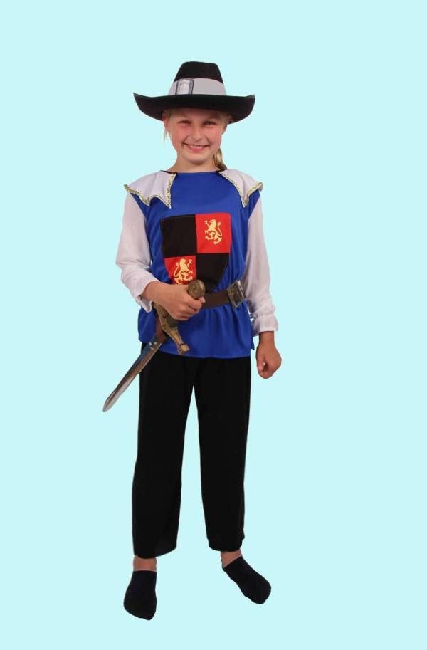 Ritter Kostüm Gr. 140 für Kinder. Burgvoigt Burgunde 17- € für vier Tage. Zubehör inklusive - Kostümverleih Chemnitz - Kostüm P-84