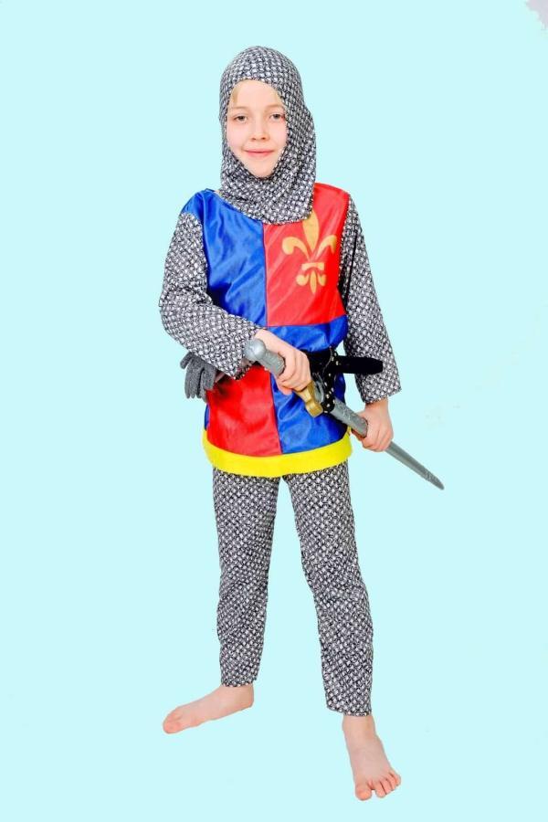 Ritter Kostüm Gr. 140 für Kinder. Mutiger Hans 17- € für vier Tage. Zubehör inklusive - Kostümverleih Chemnitz - Kostüm P-85