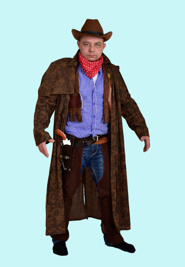 Cowboy Kostüm Ranger Gr.50-52 für Erwachsene. 32,- € für vier Tage. Chemnitzer Kostümverleih C-15