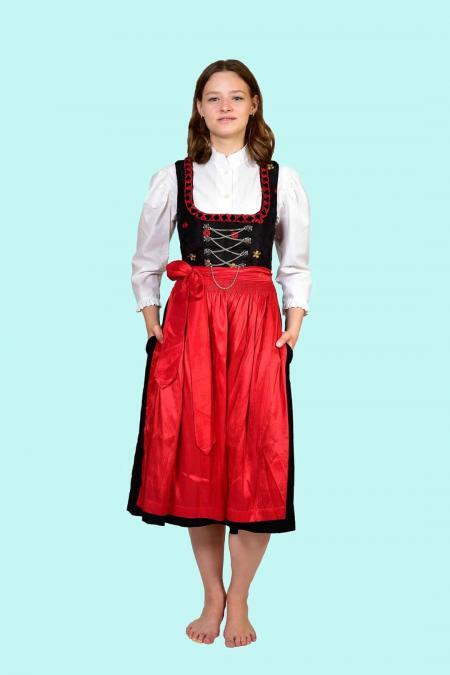 Kostüm Dirndl Gr. 36 für Erwachsene. 31,- € für vier Tage. Zubehör inklusive. Chemnitzer Kostümverleih. W-86