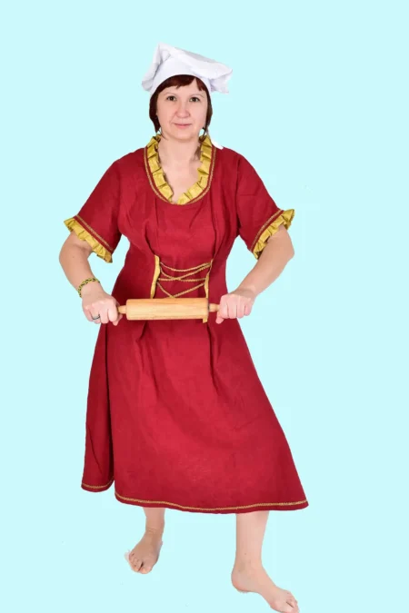 Kostüm Bäckerin Mittelalter Gr. 42 für Erwachsene. 31,- € für vier Tage. Zubehör inklusive. Chemnitzer Kostümverleih. B-87
